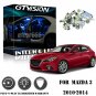 10Pcs Blue LED Light Interior Package Kit For 2010-2014 Mazda 3 Sedan Hatchback