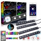 Colorful 36LED RGB APP Control Seat Foot well Lighting Car Interior Under Dash