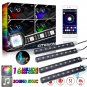 Colorful 36LED RGB APP Control Seat Foot well Lighting Car Interior Under Dash