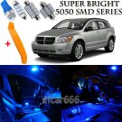 11 x Ultra Blue Interior LED Lights Kit + TOOL For 2007 - 2012 Dodge Caliber