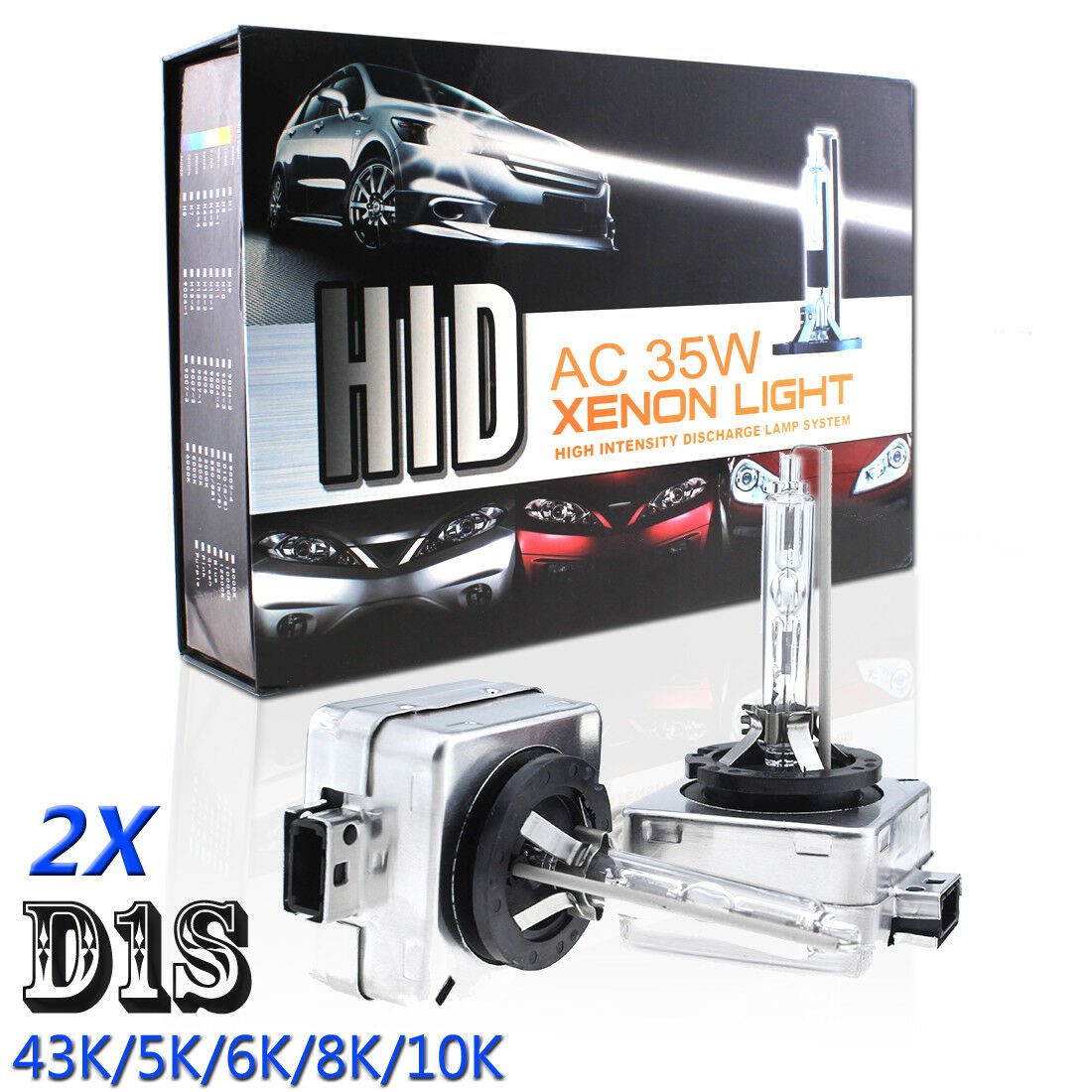 35W D1S Xenon HID Headlight High Low Beam Light Bulbs For AUDI 43K 5K 6K 8K 10K