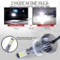880 881 H27 6000K COB LED Fog Driving Light Conversion Bulbs Kit w/ 2-Mode Flash