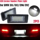 2Pcs For BMW 1 6 Series E81 E87 E63 E64 E85 E86 LED License Number Plate Light