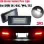 2Pcs For BMW 1 6 Series E81 E87 E63 E64 E85 E86 LED License Number Plate Light