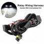 35W HID Xenon Headlight 9005/HB3 Bulbs Relay Fuse Cable Wiring Harness Decoder