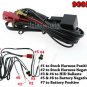 35W HID Xenon Headlight 9005/HB3 Bulbs Relay Fuse Cable Wiring Harness Decoder