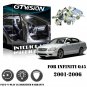 16Pcs Super LED White 6K Lights Interior Package Kit For Infiniti Q45 2001-2006