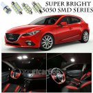 5050 SMD White LED Interior Lights Package Kit For 2014-2016 Mazda3 10pcs
