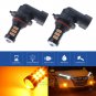 2pcs LED FOG Light DRL Bright Projector 9006 HB4 3000K Amber Gold Yellow Bulbs
