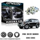 9pcs Bright White Interior LED Light Package Kit For Isuzu Rodeo Sport 2001-2003