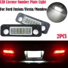 2Pcs For FIESTA MONDEO FUSION 6000K WHITE SMD LED LICENSE NUMBER PLATE LIGHT 12V