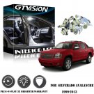 12x Bright White LED Lights Interior Package Kit For 99-13 Silverado Avalanche
