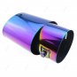 63mm Car Universal Chrome Stainles Steel Rear Exhaust Tail Muffler Pipe Pink