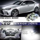 6PCS Bright White 6K LED Bulbs Interior Kit for 2016 - 2017 Lexus IS 200t IS200t