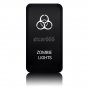 ZOMBIE LIGHTS Orange LED Light Push Switch For Toyota 4Runner Tocoma 40mm*20mm
