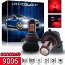 2x 30SMD Extreme Bright Ultra Red 9006 HB4 Car DRL Fog Light LED Projector Bulbs