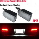 2x LED Licence Number Plate Light Canbus For Ford Fiesta Focus C-Max Kuga Mondeo