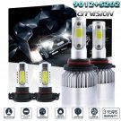 9012 LED Headlights + 5202 Fog Light Bulbs For 2014 2015 GMC Sierra 1500 6000K