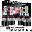 9005 + H11 2640W 396000LM COB Chips LED Headlight Kit High Low Beam Light Bulbs