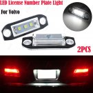 2x Car LED License Plate Number Light White Lamp For Volvo S80 Xc90 S40 v60 S60