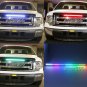 22" RGB Knight Rider LED Neon Strip Light Universal Grill Under Spoiler Hood Kit