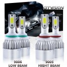9005 9006 Combo LED Headlight Bulb Kit For Toyota Corolla 2001-2013 Hi/Lo Beam