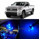 14 x Super Blue LED Interior Lights Package Kit For Toyota Tundra 2007 - 2016