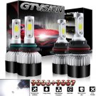 4x 9007+9006 LED Headlight Fog Bulbs Kit for Dodge Ram 1500 2500 3500 2002-2005