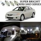 For Acura TSX 2004-2008 Xenon White LED Interior + License Plate Light Kit 12Pcs