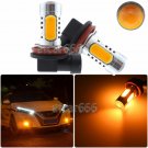2X H11 H8 Car DRL Driving Fog Light Bulbs 4300K Yellow Amber LED Projector Bulbs