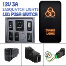 Zombie Light Orange LED Push Switch For Toyota Landcruiser Hilux Prado FJ CRUISE