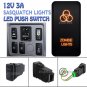 Zombie Light Orange LED Push Switch For Toyota Landcruiser Hilux Prado FJ CRUISE