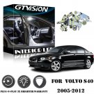 18Pcs Super Bright White LED Lights Interior Package Kit for 2005-2012 Volvo S40