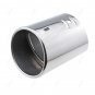 1x Chrome Stainless Steel Rear Exhaust Tail Muffler Pipe For Honda CR-V 83x69mm