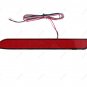 2Pcs LED Lens Rear Bumper Reflector Brake Light For Toyota Camry 2006-2014 Red