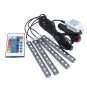 Car SUV Interior Color Glow Neon Lamp Under Dash Footwell Atmosphere Light Strip