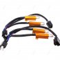 2Pcs H4 LED Fog Light Headlight Load Resistor Wiring Harness Decoder 50W Decoder