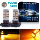 2X Amber Yellow 5202 5201 Car Truck Fog Lamp DRL Daytime Running Lights LED Bulb