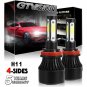 2X High Power LED Headlight Fog Light Kit for H11 H8 H9 6K White 285000LM 1900W