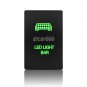 12V 3A Push Switch Green LED For Toyota 4Runner Tacoma 100 series LED LIGHT BAR