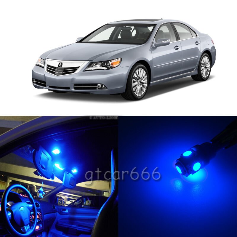 17 x Super Blue LED Interior Light Package Kit For Acura RL 2005 - 2012