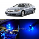 17 x Super Blue LED Interior Light Package Kit For Acura RL 2005 - 2012
