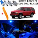 18 x Ultra Blue Interior LED Lights Kit + TOOL For 1997 - 2002 Ford Expedition