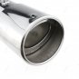 1x Chrome Stainless Steel Rear Exhaust Tail Muffler Pipe For Honda CR-V 2007-12