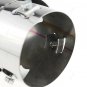 1x Chrome Stainless Steel Rear Exhaust Tail Muffler Pipe For Honda CR-V 2007-12