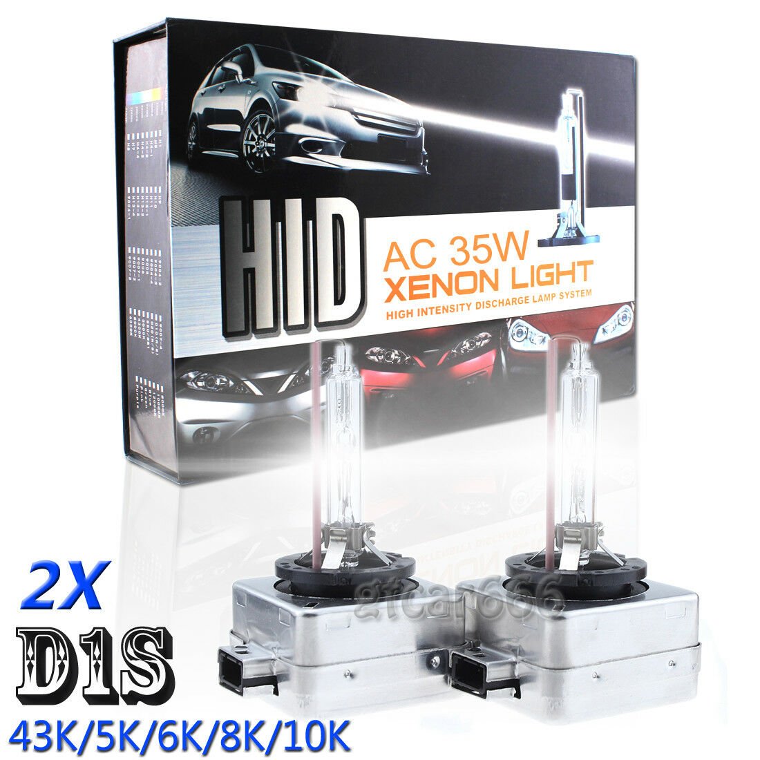 35W D1S Xenon HID Headlight High Low Beam Light Bulbs For GMC 43K 5K 6K 8K 10K