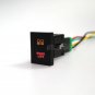 Amber Red LED ON-OFF Push Switch REVERSE LIGHTS For Volkswagen Amarok Left Side