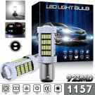 2x White 1157 BAY15D 92-4014SMD Tail Brake Stop Backup Reverse LED Light Bulbs