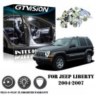 10Pcs White LED Lights Interior Package Kit For 2004 2005 2006 2007 Jeep Liberty