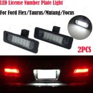 2x White LED Number License Plate light For Ford Flex 2009-2015 Taurus 2010-2015